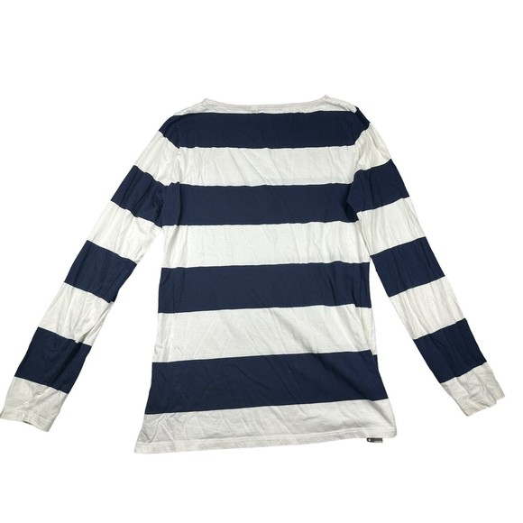 Boden 100% Cotton Stripes Ahead of the Rest Navy  & White Striped‎ Shirt Size 10 - Picture 2 of 9